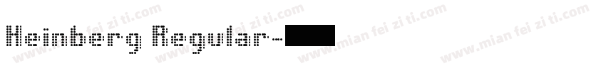 Heinberg Regular字体转换